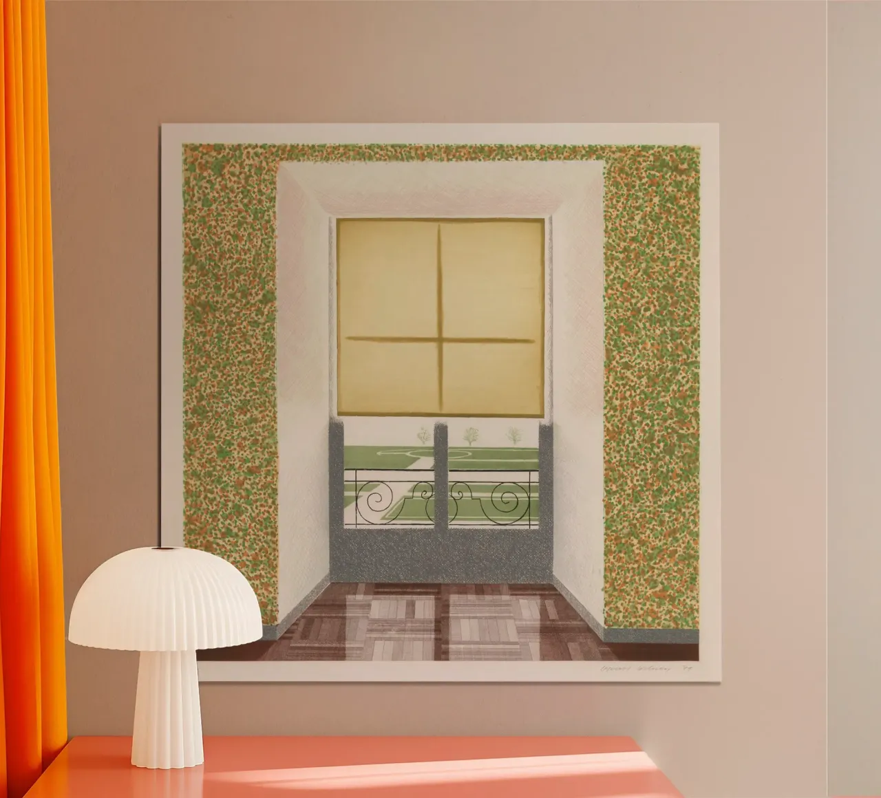 Contrejour in stile francese acquaforte poster con telaio in plastica da khanrosie