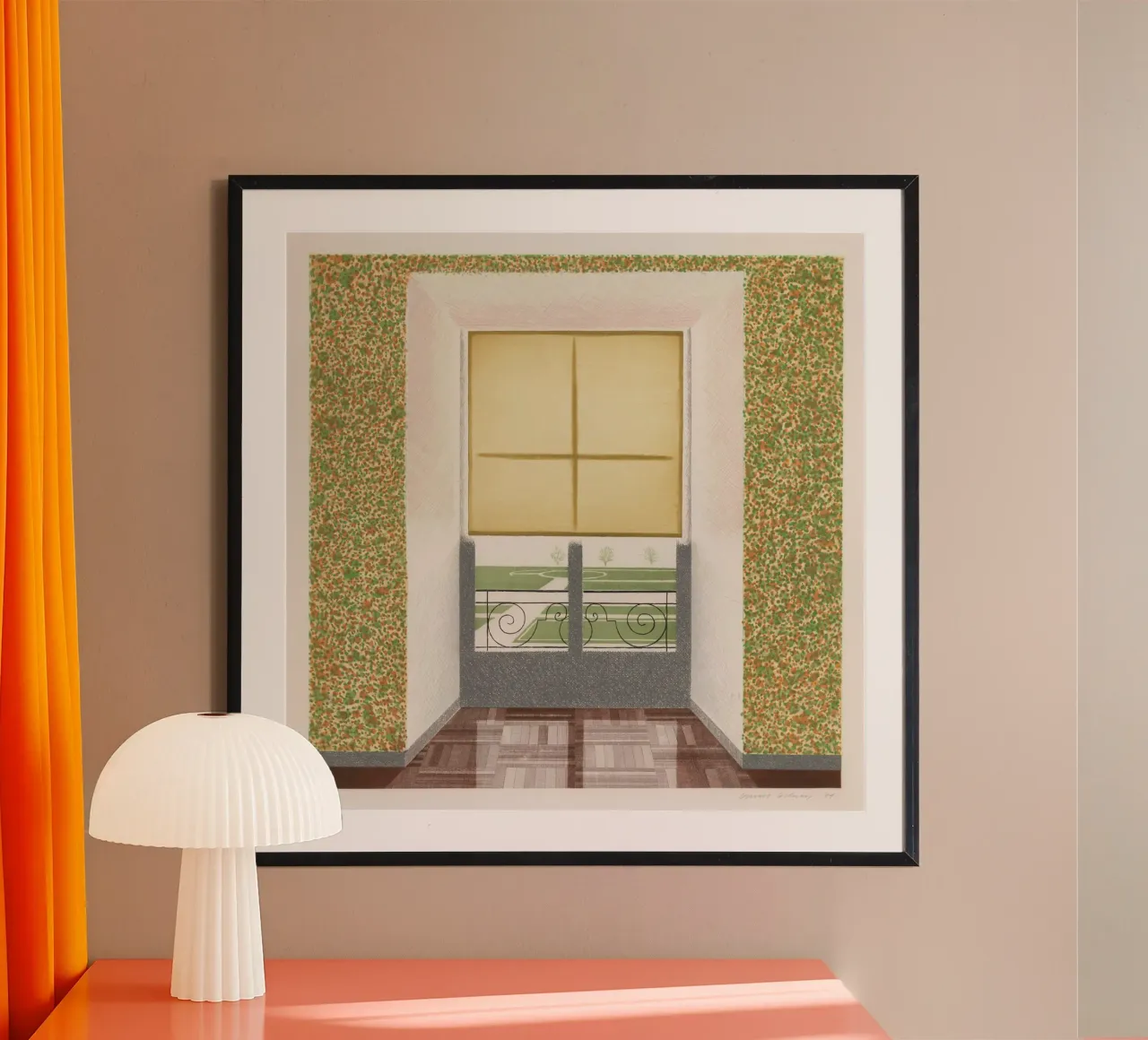Contrejour in stile francese acquaforte poster con telaio in plastica da khanrosie