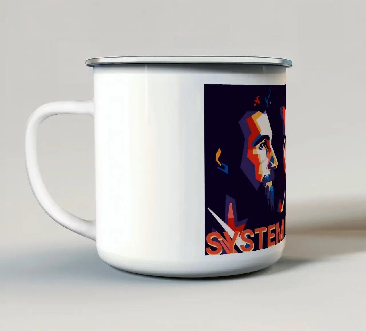 La band SYSTEM OF A DOWN tazza in smalto da Hantamrata