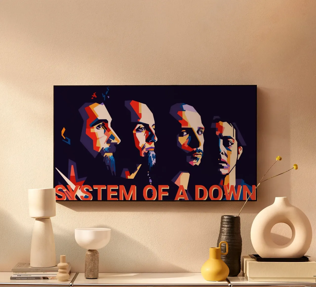 Le groupe SYSTEM OF A DOWN alu dibond de Hantamrata