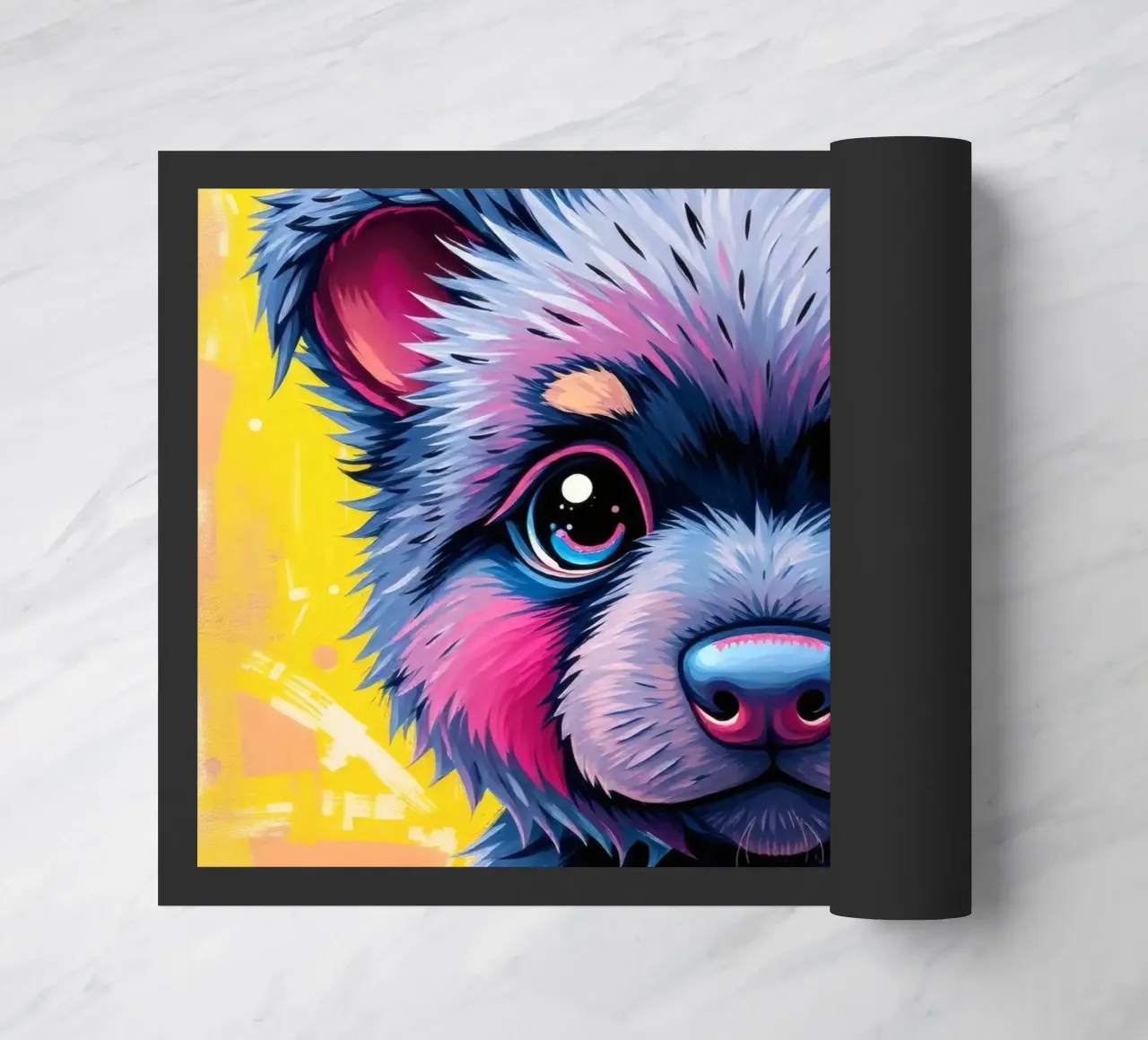 Illustrazione di un cucciolo d'orso colorato e carino zerbino da DesignDoodle