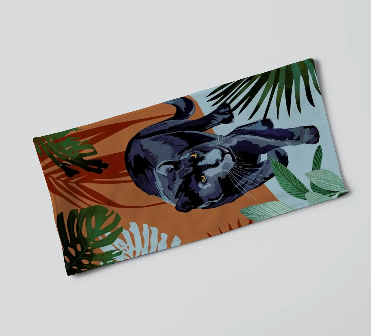 Walk Of The Black Panther serviette de bain de Goed Blauw