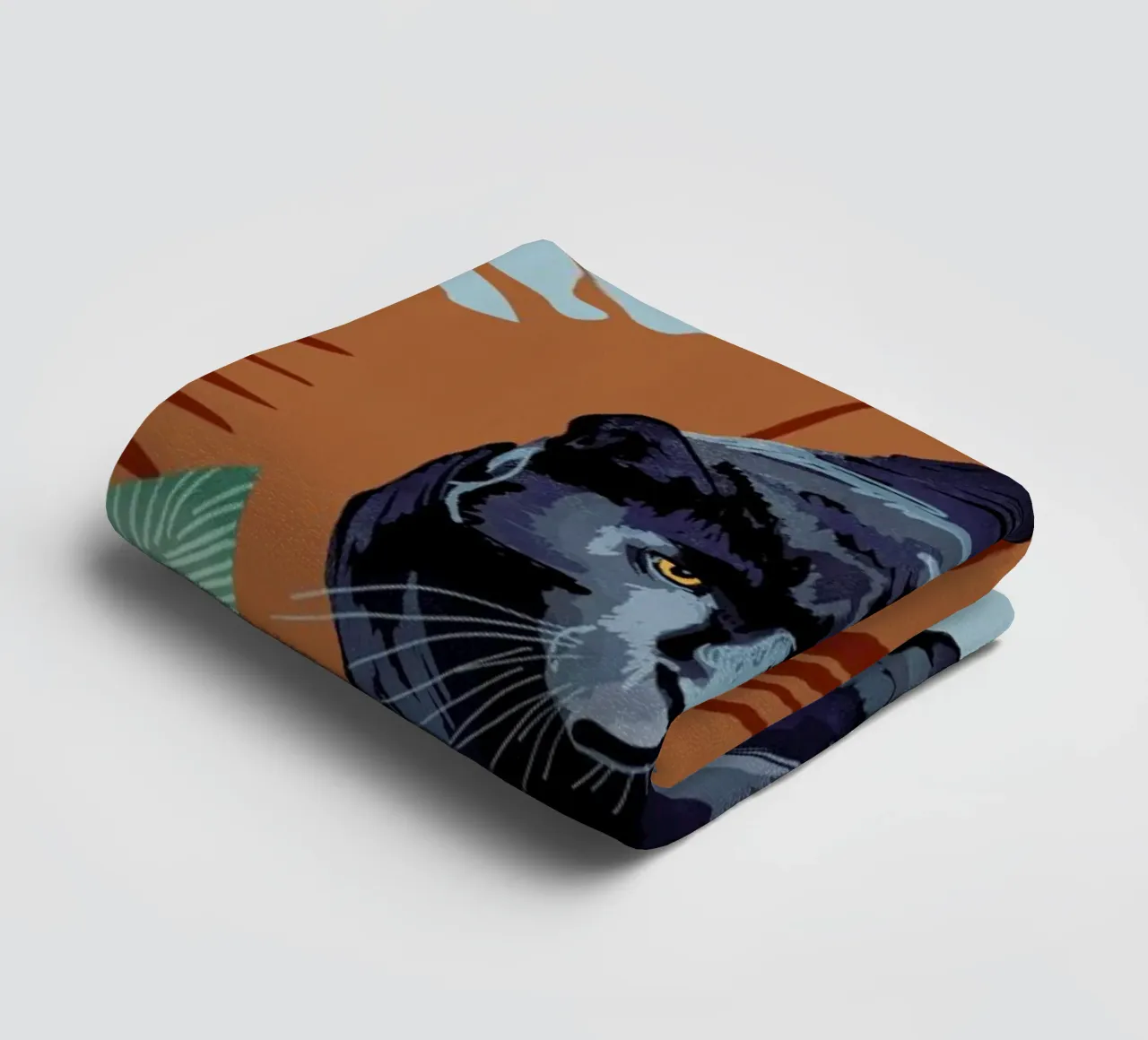Walk Of The Black Panther serviette de bain de Goed Blauw