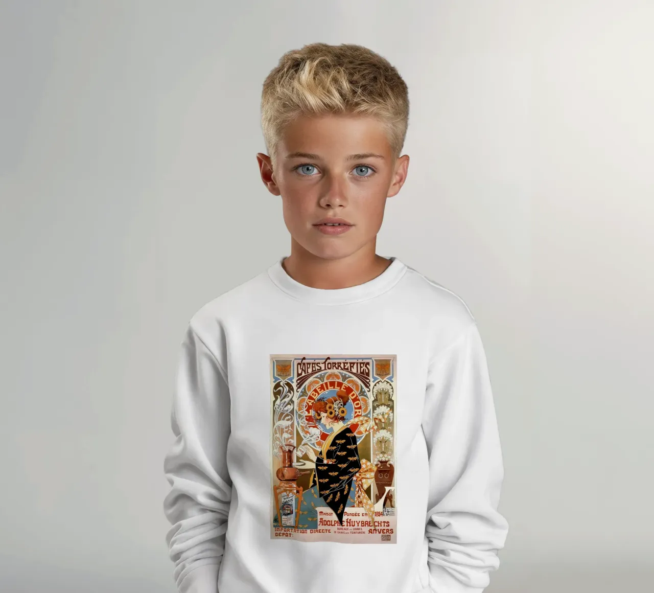 Acquistare caffè francese Pubblicità Caffè Torrefies Vintage felpa bambino da Aaronshop