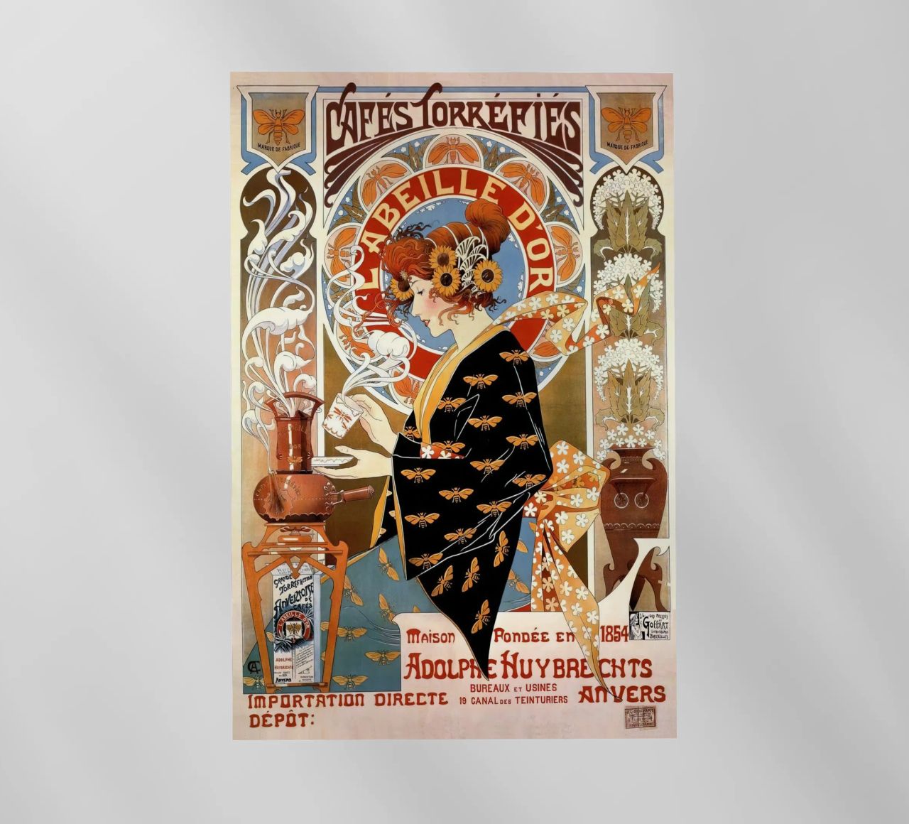 Acquistare caffè francese Pubblicità Caffè Torrefies Vintage pellicola backlit da Aaronshop