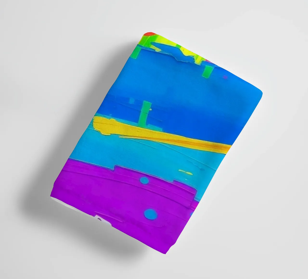 Bright abstract artwork featuring vibrant colors and express towel by DesignDoodle