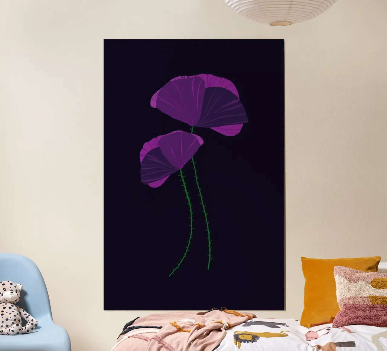 Purple Wildflower poster da Pure