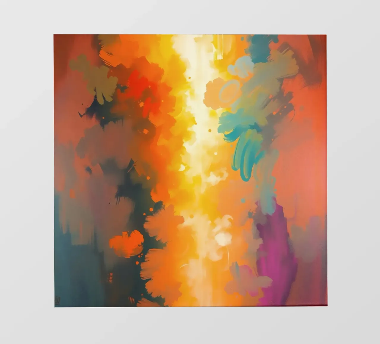 Colorful abstract artwork featuring vibrant hues and dynamic pvc cover by DesignDoodle