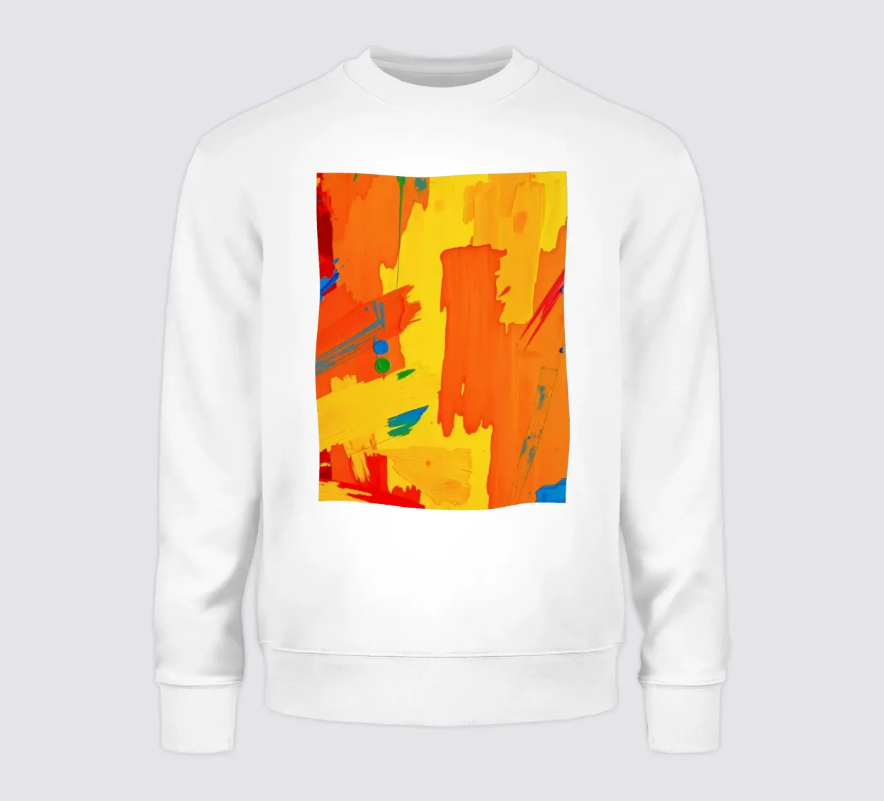 Pittura astratta colorata con tratti decisi e tonalità vivaci felpa da DesignDoodle