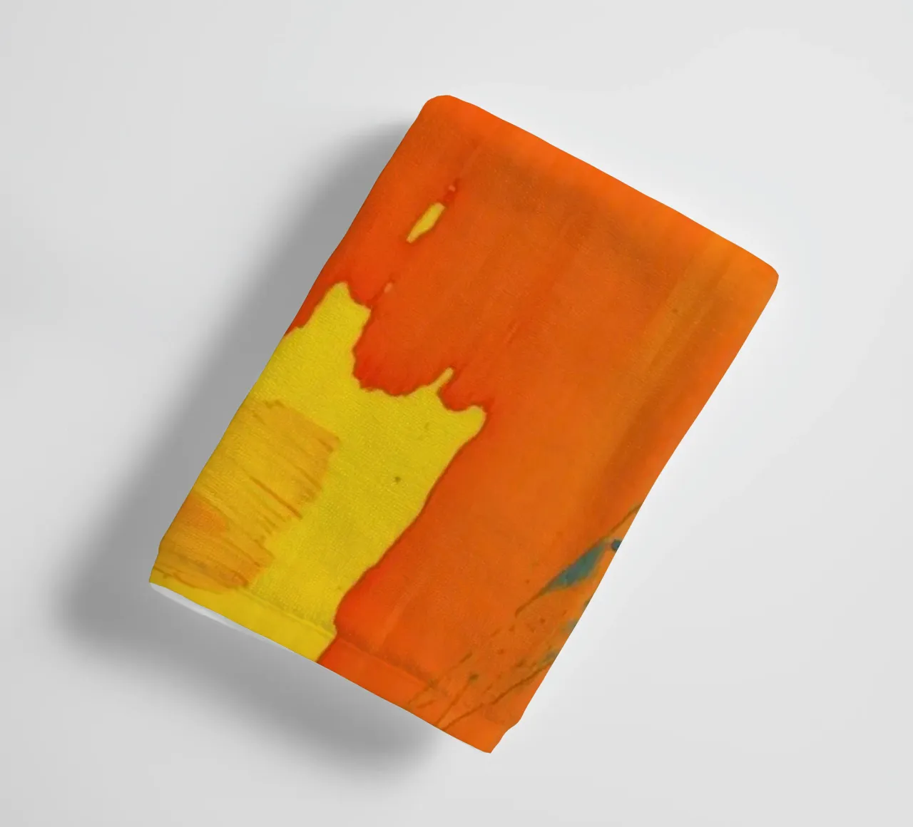 Colorful abstract painting with bold strokes and vibrant hue towel by DesignDoodle
