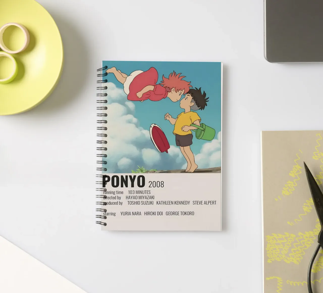 PONYO 2008 spiral notebook by Totoya