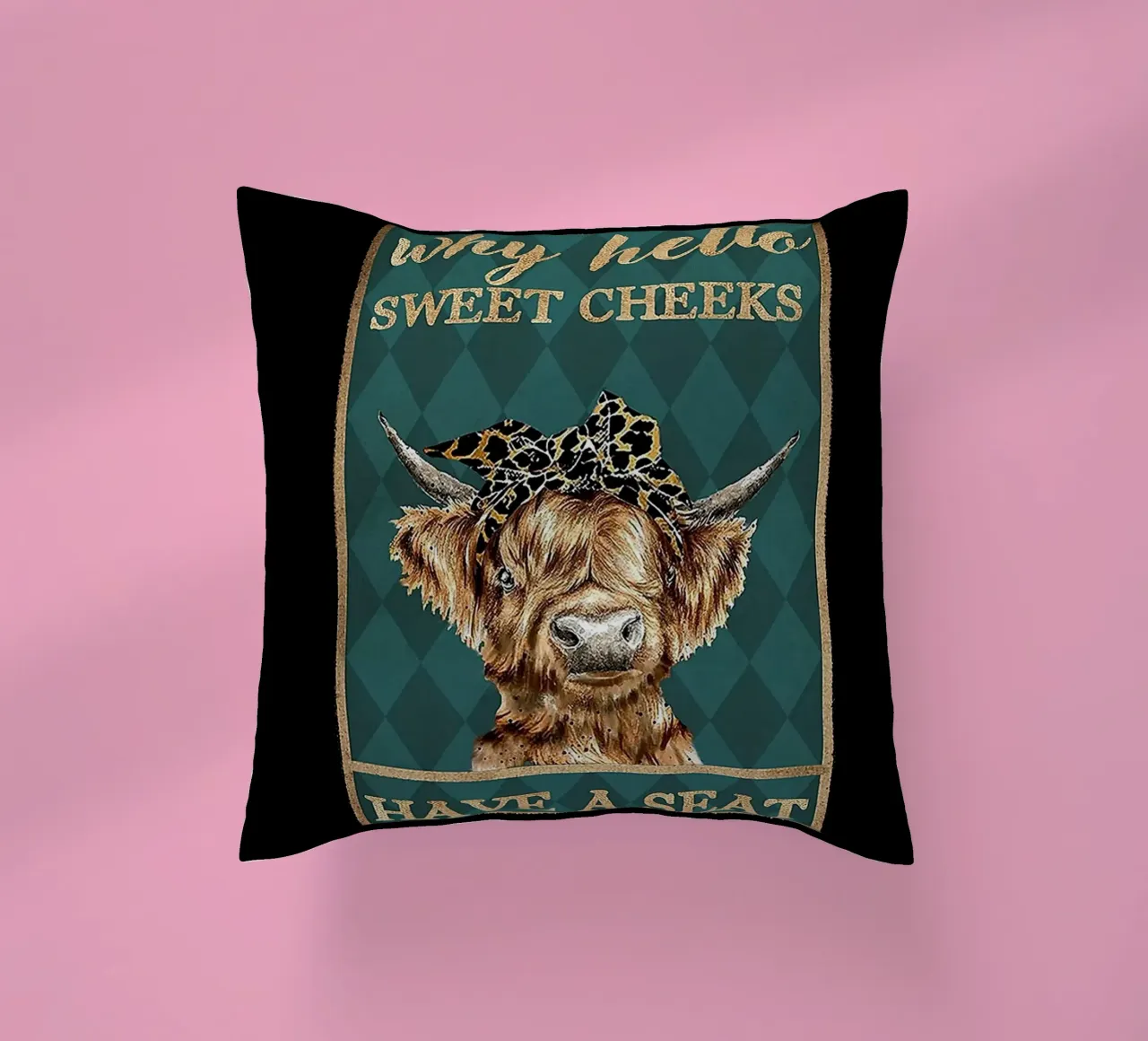 mucca ciao guance dolci siediti cuscino da Aaronshop