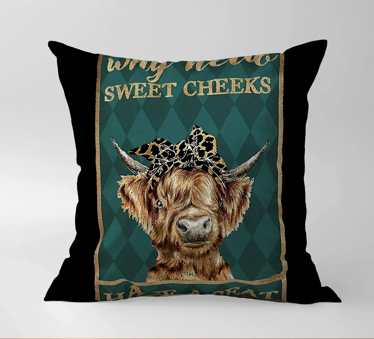 mucca ciao guance dolci siediti cuscino da Aaronshop