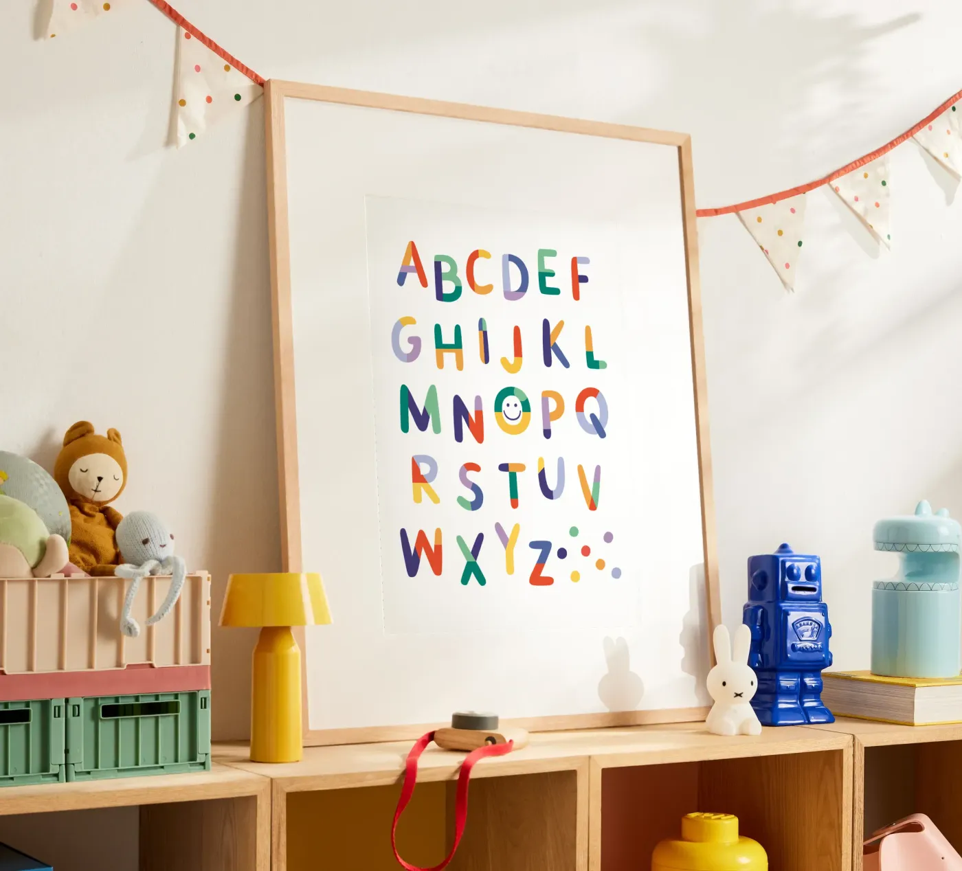 Konfetti ABC poster da VIERUNDFÜNFZIG