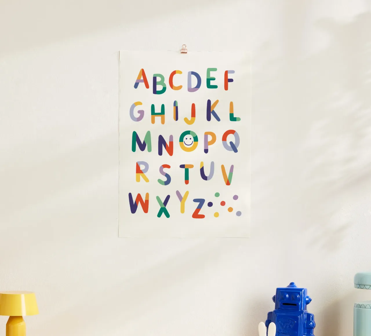 Konfetti ABC poster da VIERUNDFÜNFZIG