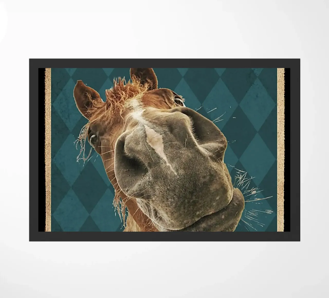 cavallo ciao guance dolci siediti zerbino da Aaronshop