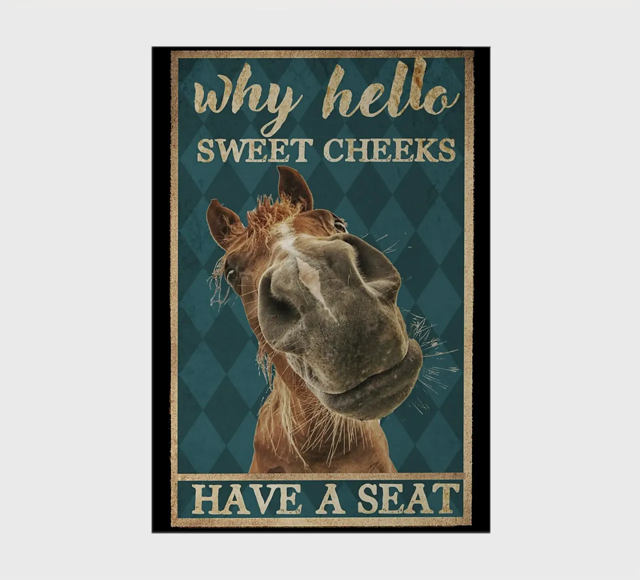 horse hello sweet cheeks have a seat notebook by Aaronshop