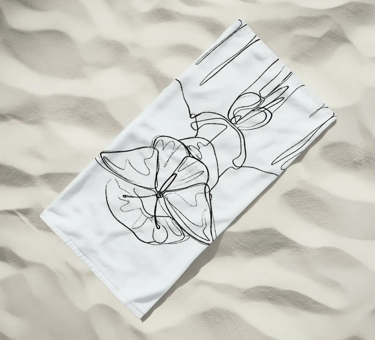 Hidden beach towel by treechild