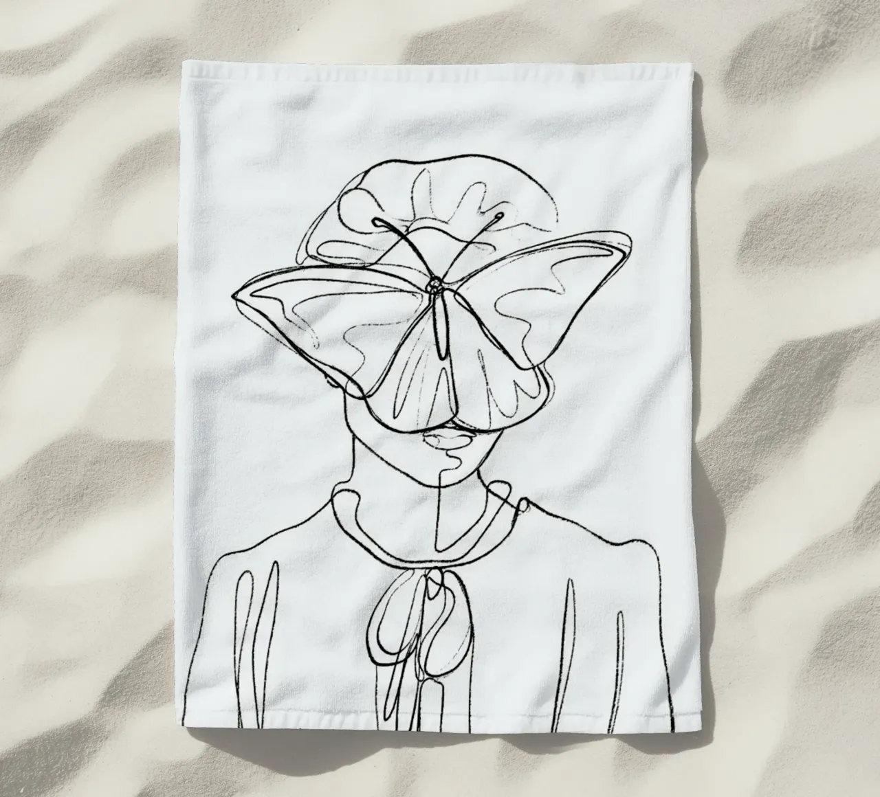 Hidden beach towel by treechild