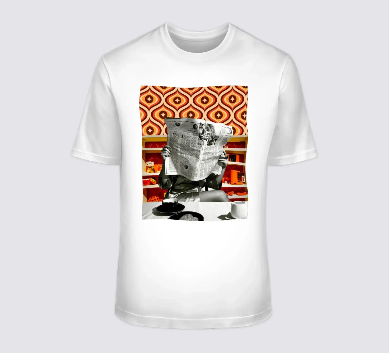 Good Morning – Vibe rétro & caféine t-shirt da luciette plastique