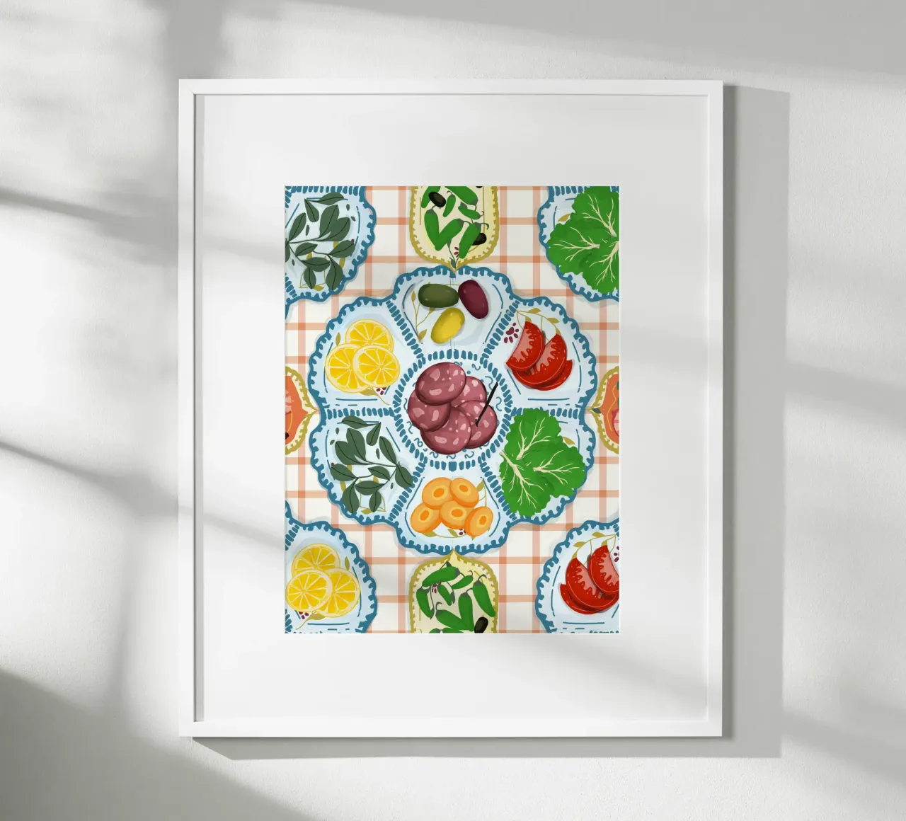 Tapas spagnole poster con telaio in plastica da Mitalim Designs