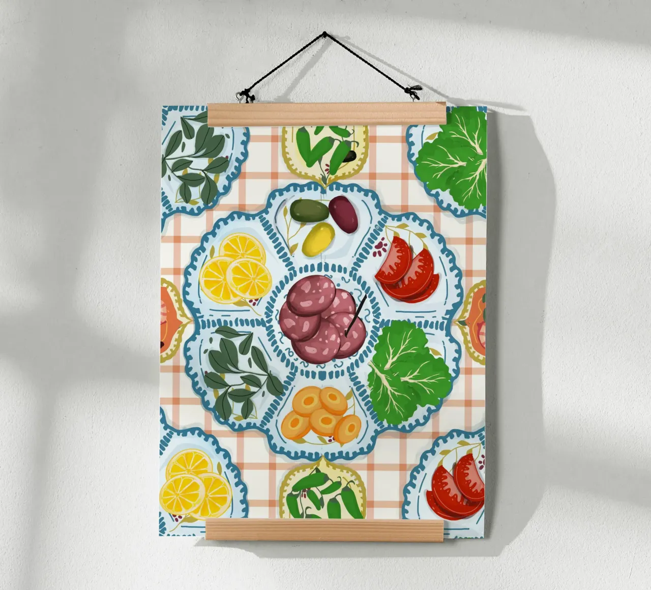 Tapas spagnole poster con telaio in plastica da Mitalim Designs