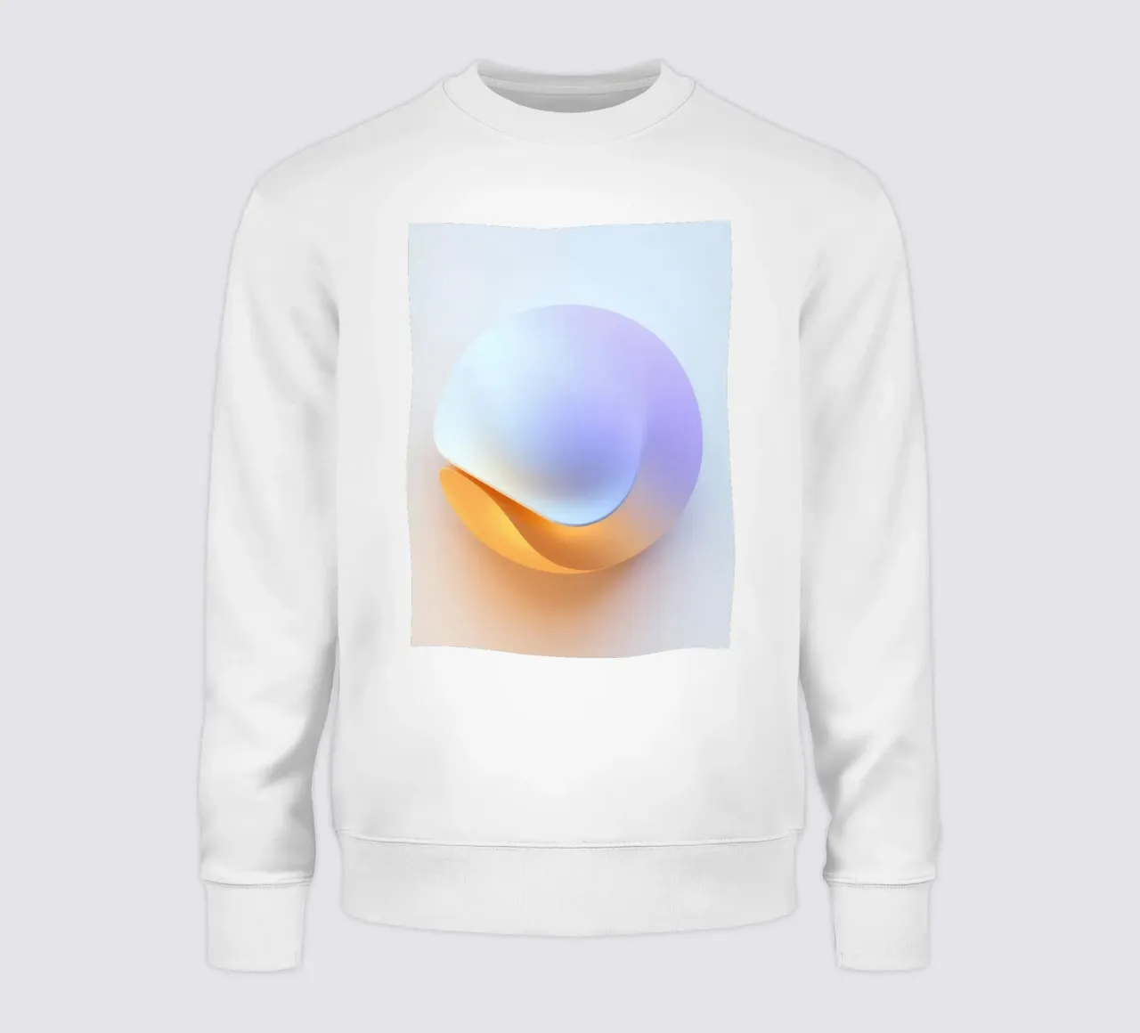 Abstract circular shape with smooth gradient colors sweatshirt by DesignDoodle