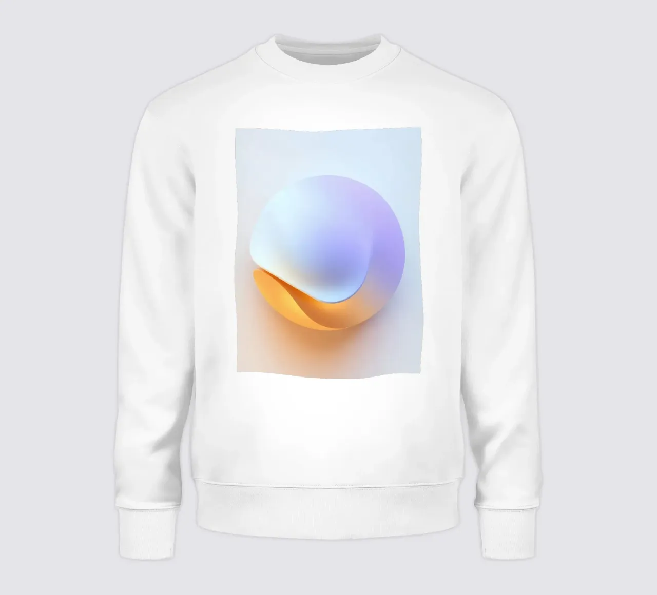 Abstract circular shape with smooth gradient colors sweatshirt by DesignDoodle