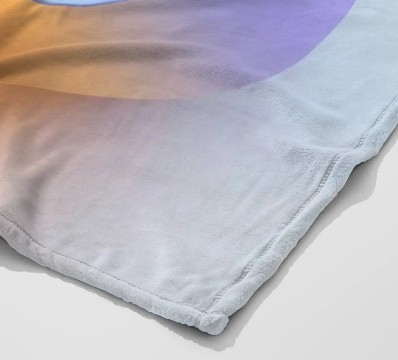 Abstract circular shape with smooth gradient colors fleece blanket by DesignDoodle