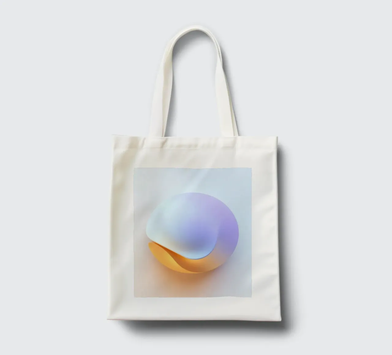 Abstract circular shape with smooth gradient colors tote bag by DesignDoodle