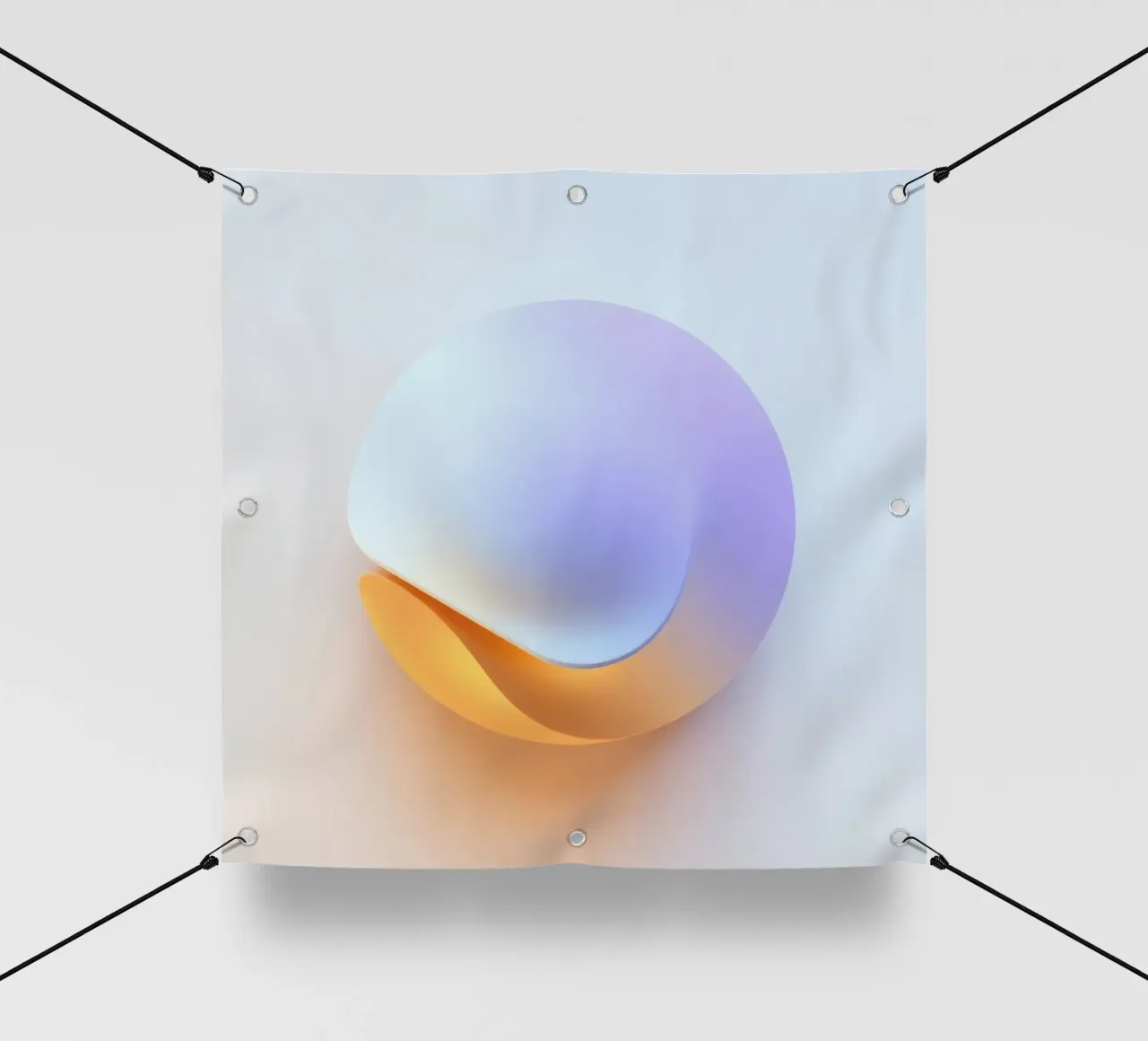 Abstract circular shape with smooth gradient colors pvc cover by DesignDoodle