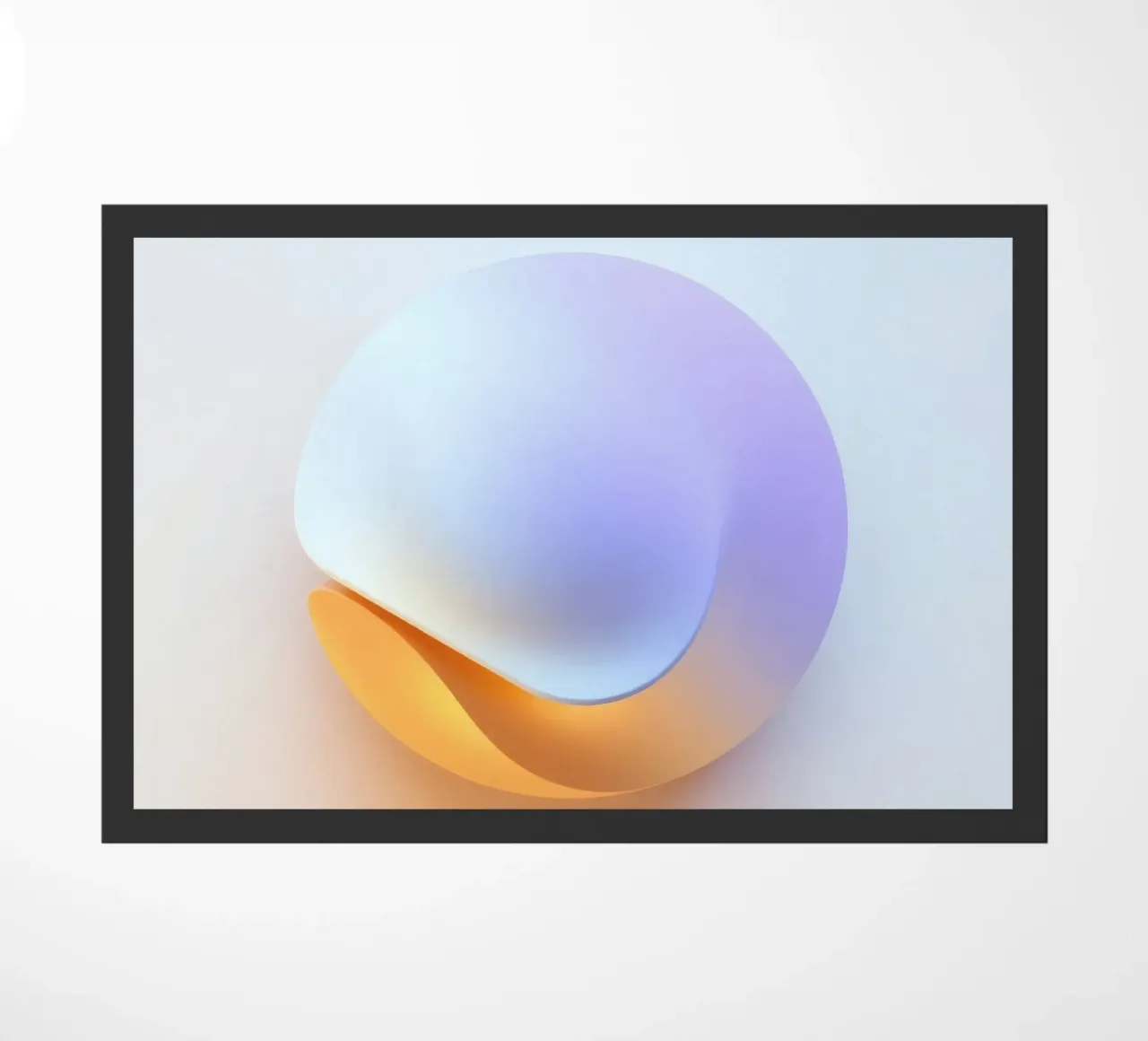 Abstract circular shape with smooth gradient colors doormat by DesignDoodle