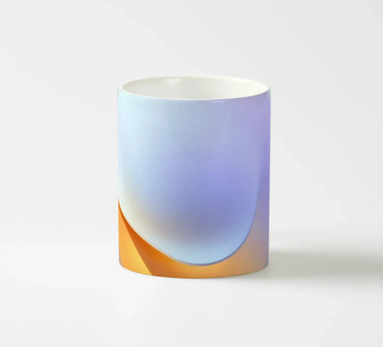 Abstracte cirkelvorm met vloeiend kleurverloop keramische mok van DesignDoodle
