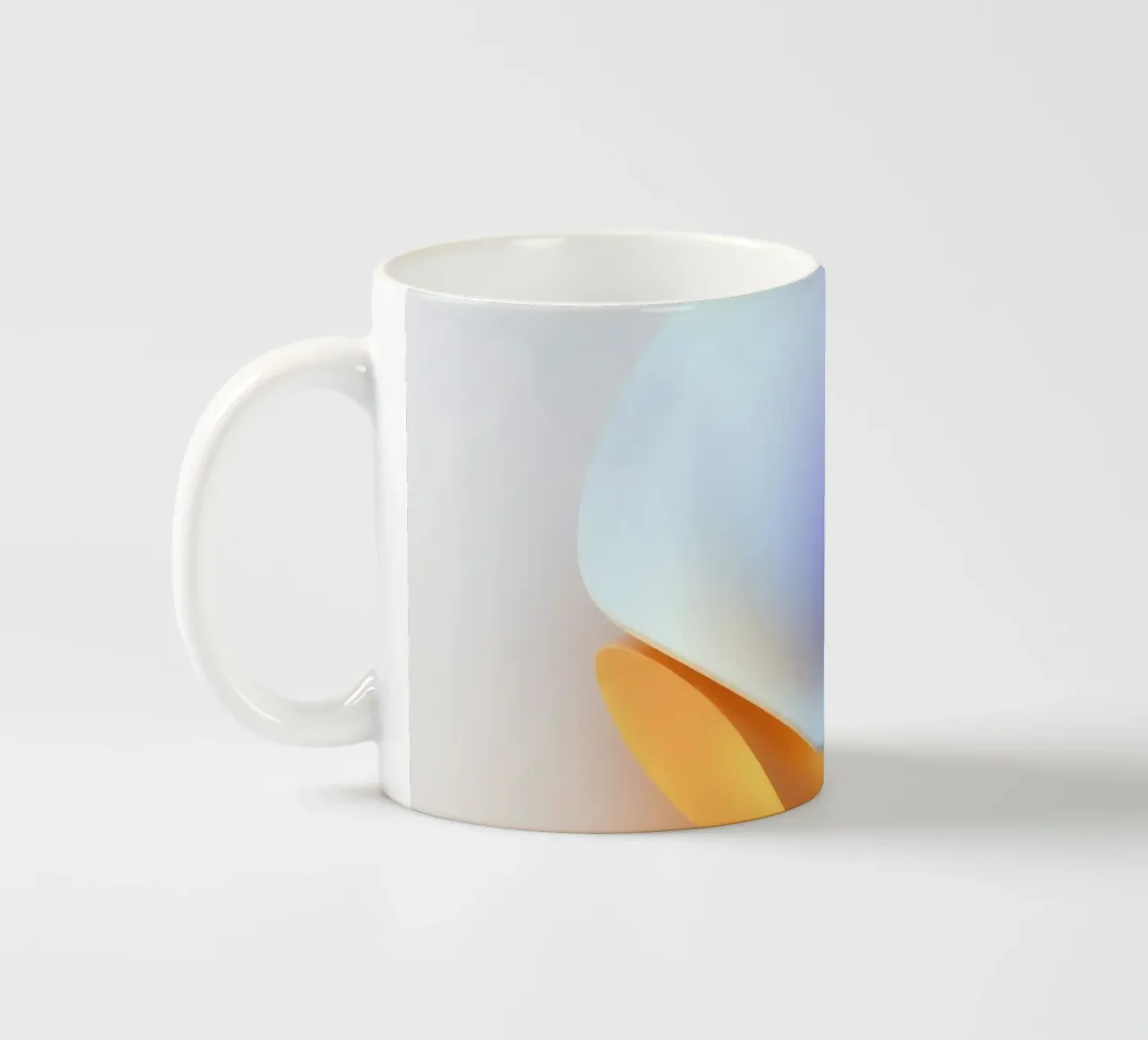 Abstracte cirkelvorm met vloeiend kleurverloop keramische mok van DesignDoodle
