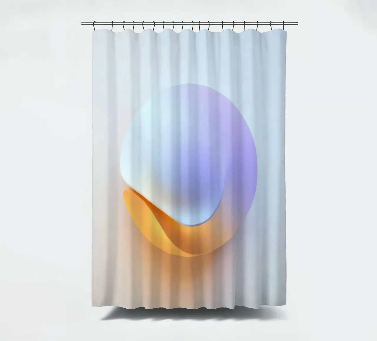 Abstract circular shape with smooth gradient colors shower curtain by DesignDoodle