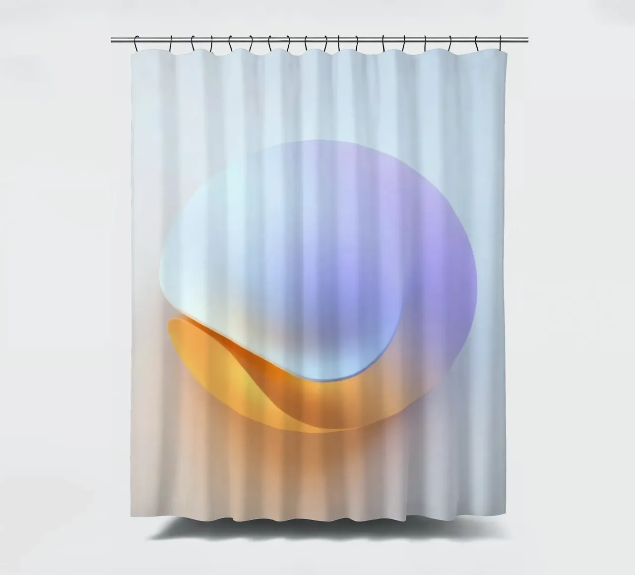 Abstract circular shape with smooth gradient colors shower curtain by DesignDoodle