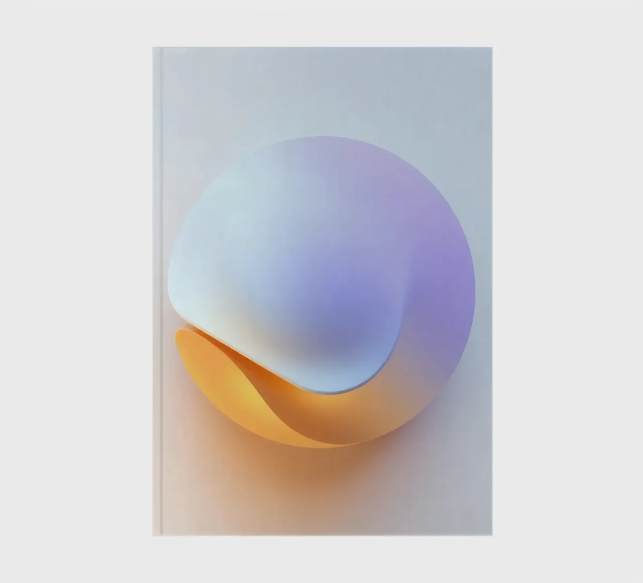 Abstract circular shape with smooth gradient colors notebook by DesignDoodle