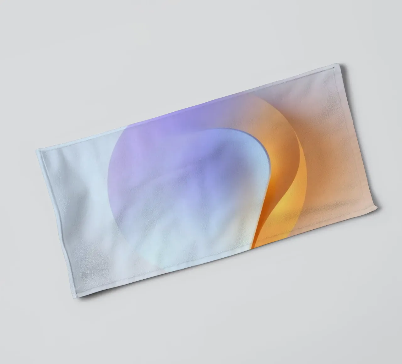 Abstract circular shape with smooth gradient colors towel by DesignDoodle