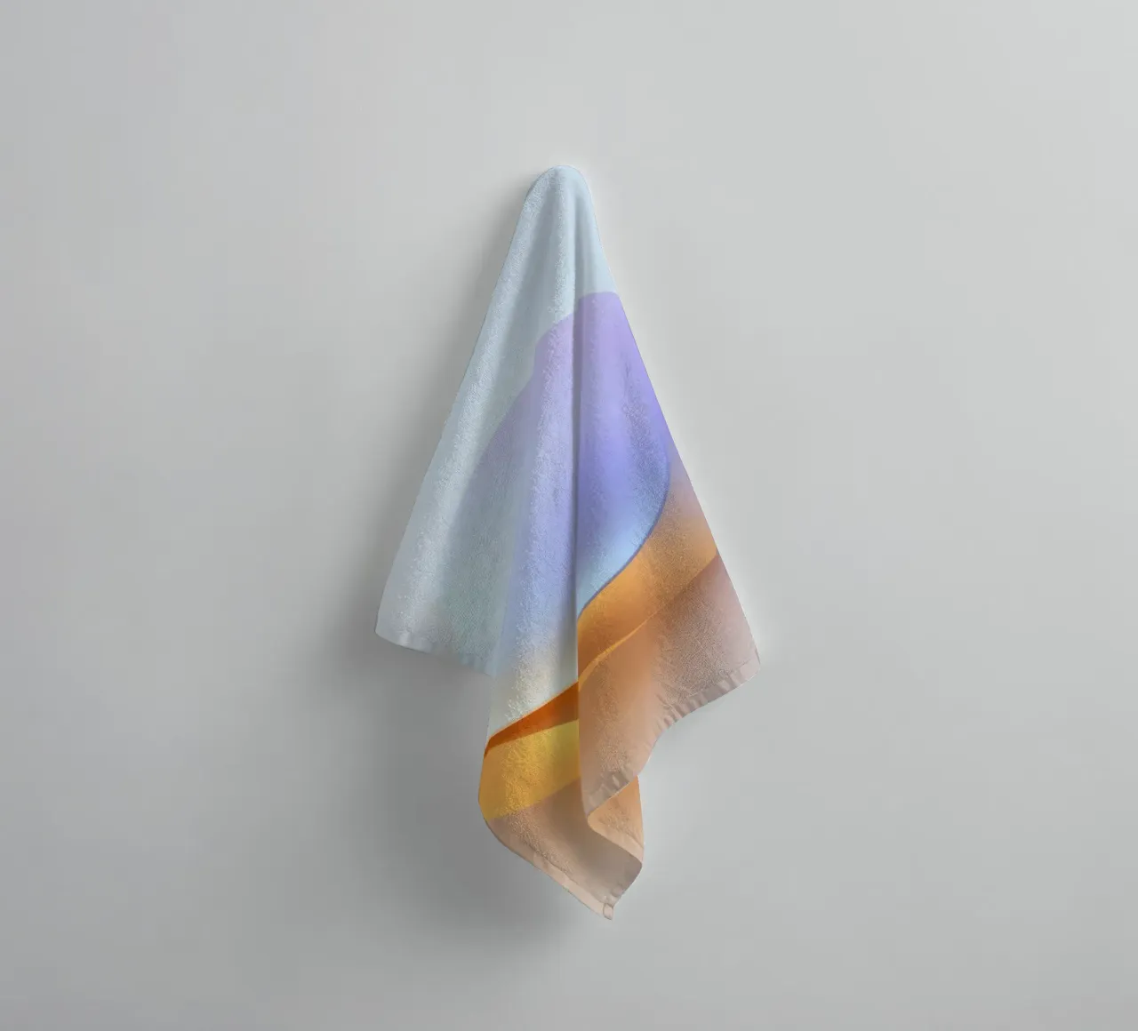 Abstract circular shape with smooth gradient colors towel by DesignDoodle