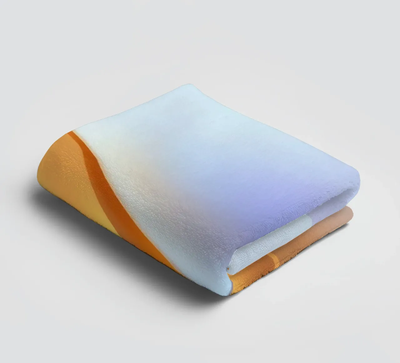 Abstract circular shape with smooth gradient colors towel by DesignDoodle