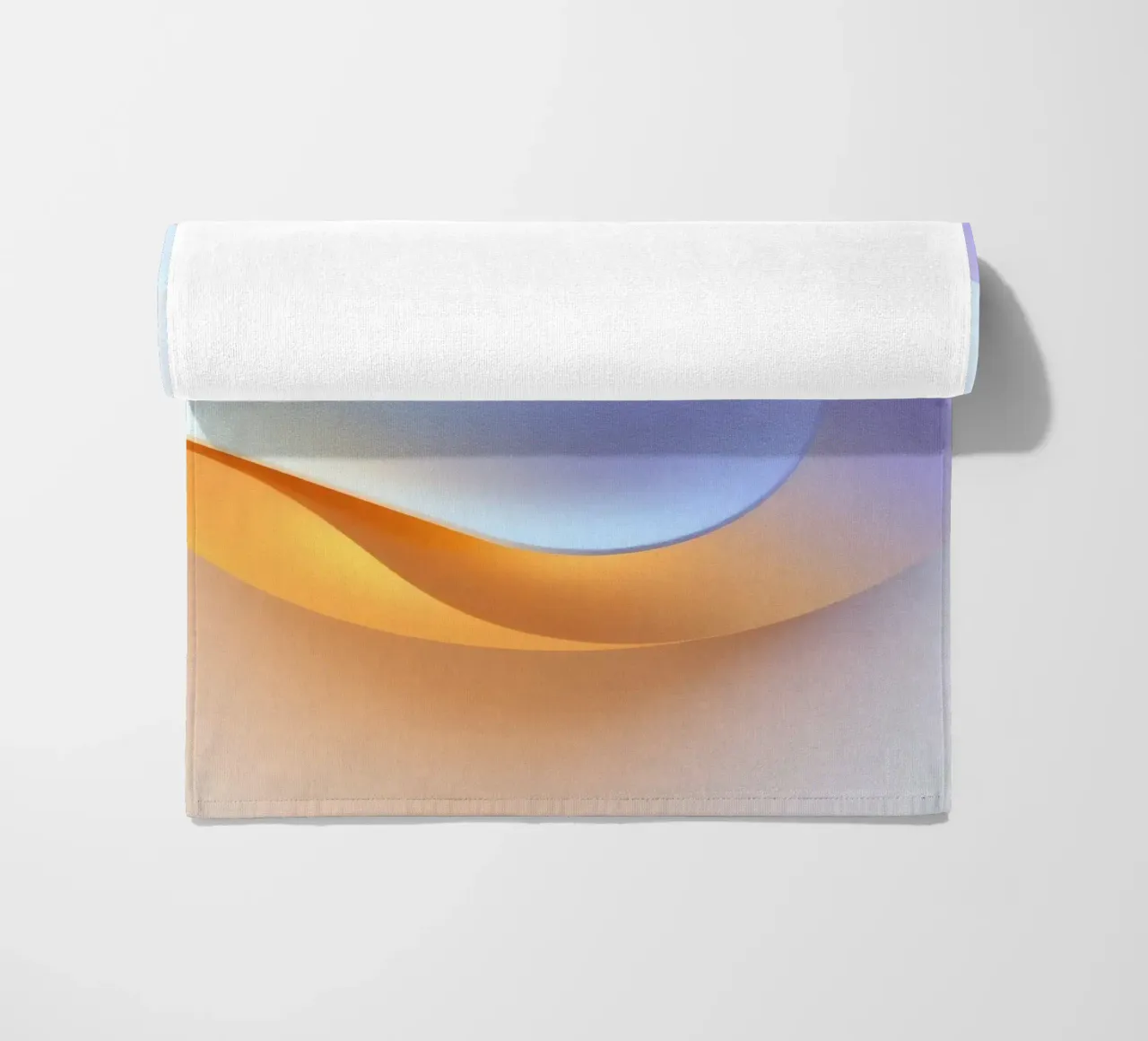 Abstract circular shape with smooth gradient colors beach towel by DesignDoodle