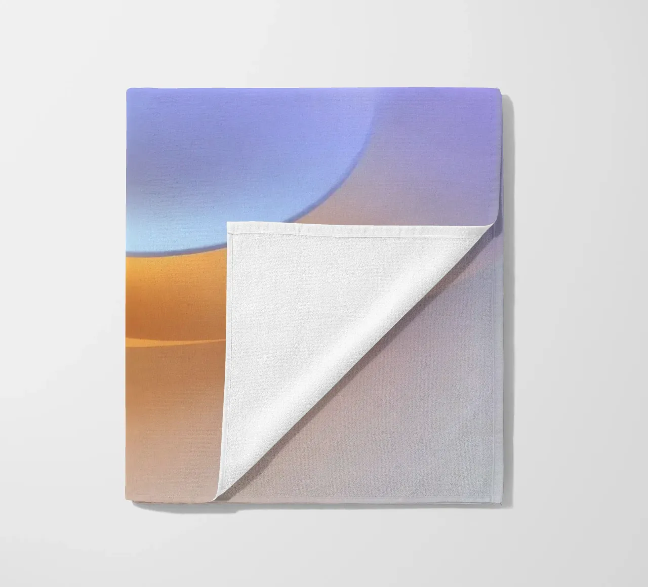 Abstract circular shape with smooth gradient colors beach towel by DesignDoodle