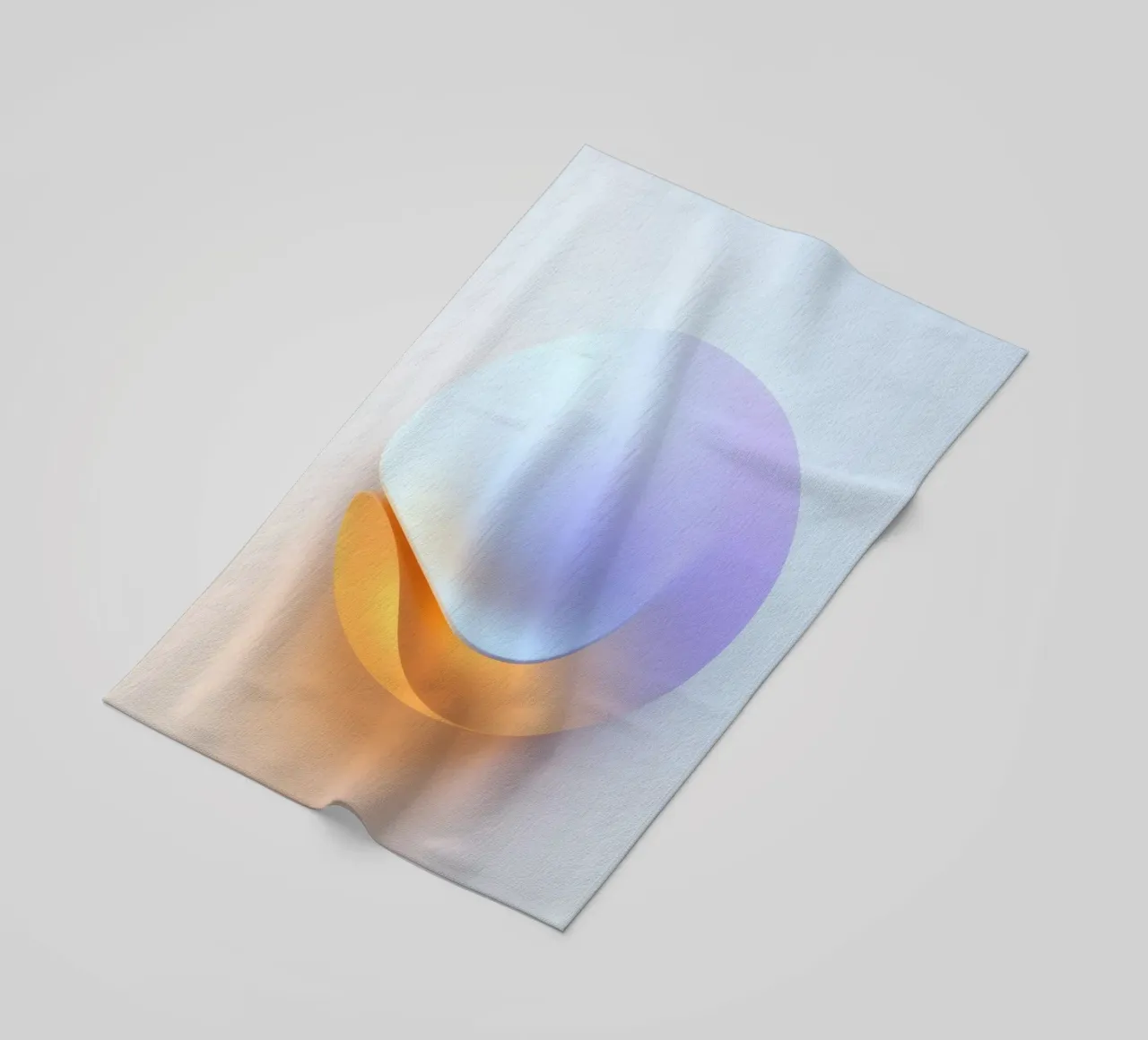 Abstract circular shape with smooth gradient colors beach towel by DesignDoodle