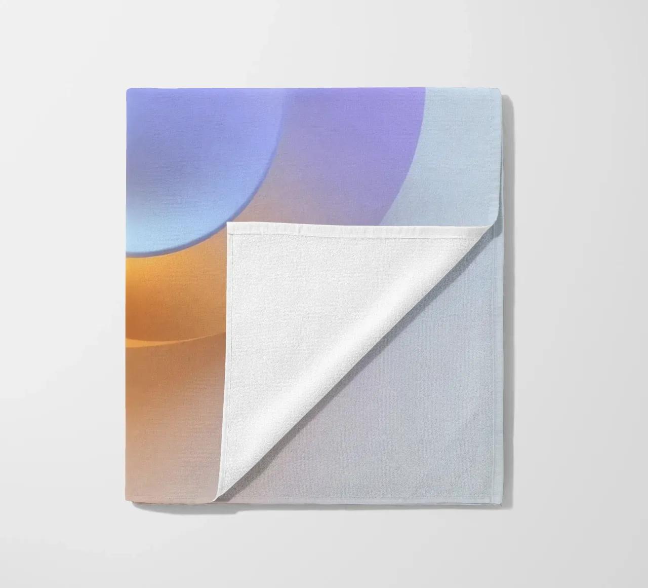 Abstract circular shape with smooth gradient colors beach towel by DesignDoodle