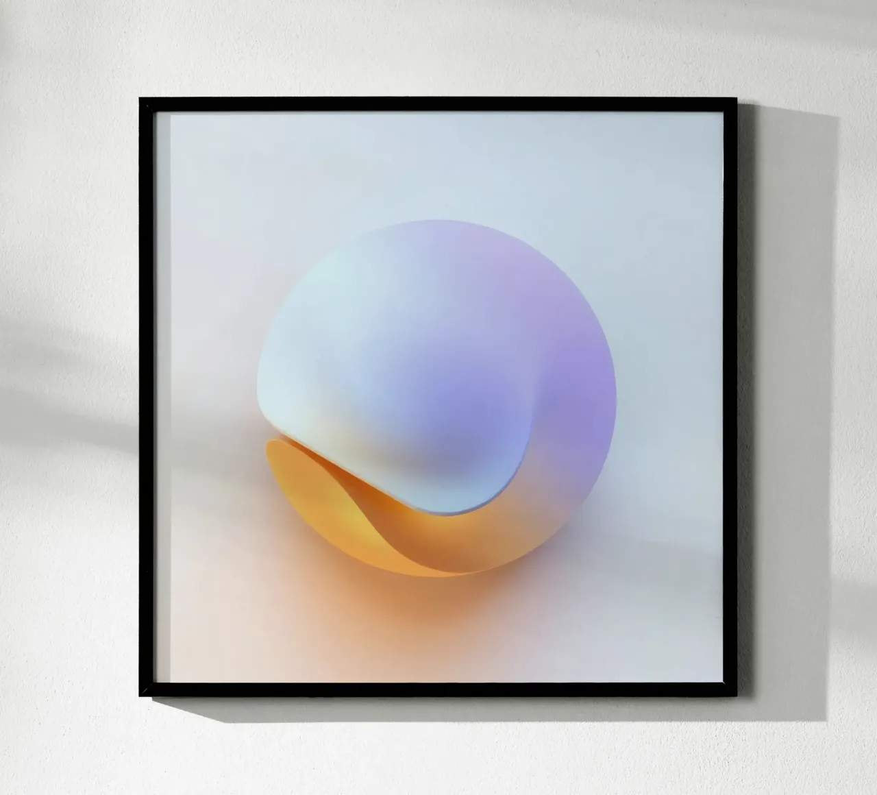 Abstracte cirkelvorm met vloeiend kleurverloop hahnemühle van DesignDoodle