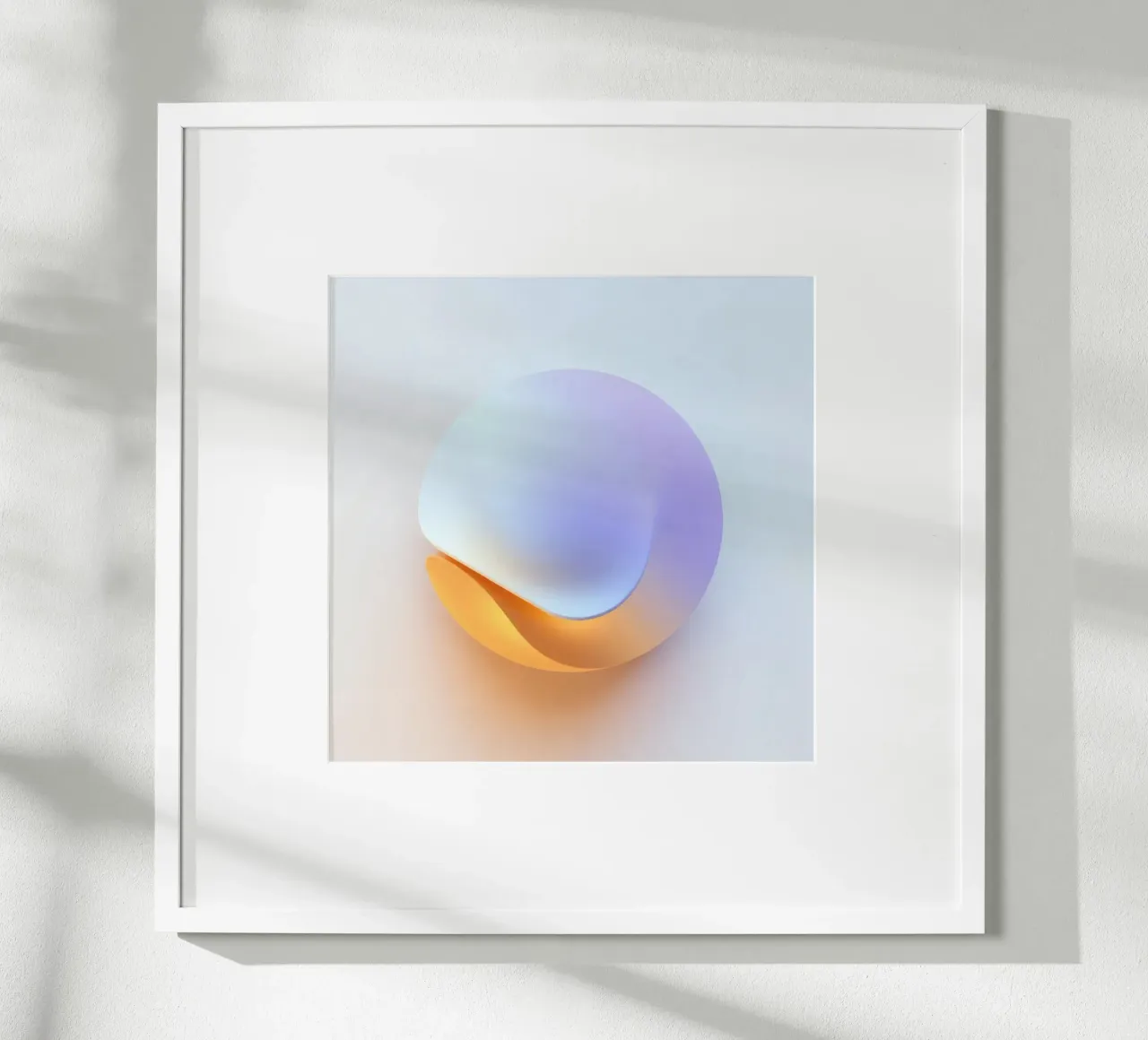 Abstracte cirkelvorm met vloeiend kleurverloop hahnemühle van DesignDoodle