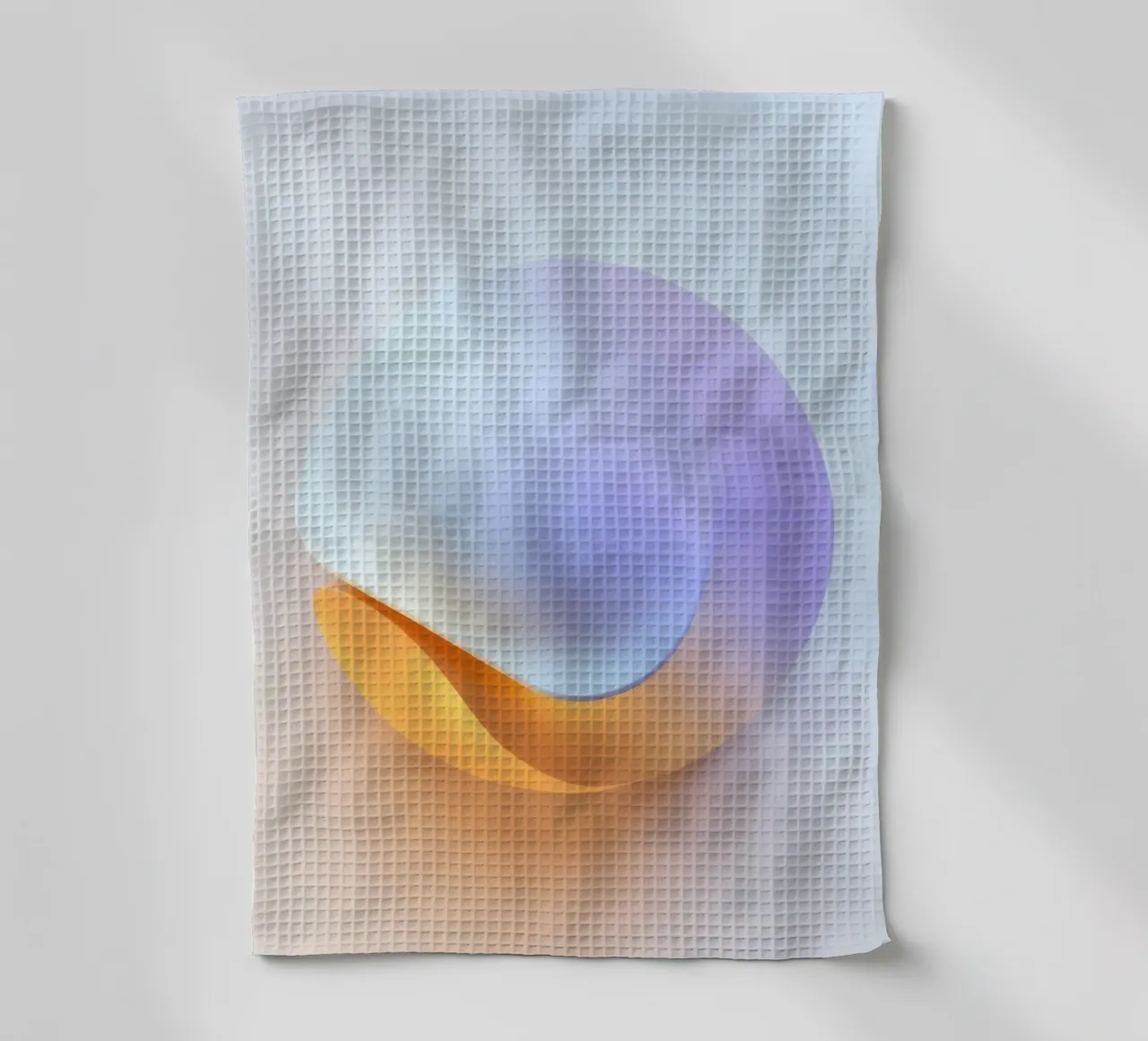 Abstract circular shape with smooth gradient colors tea towel by DesignDoodle