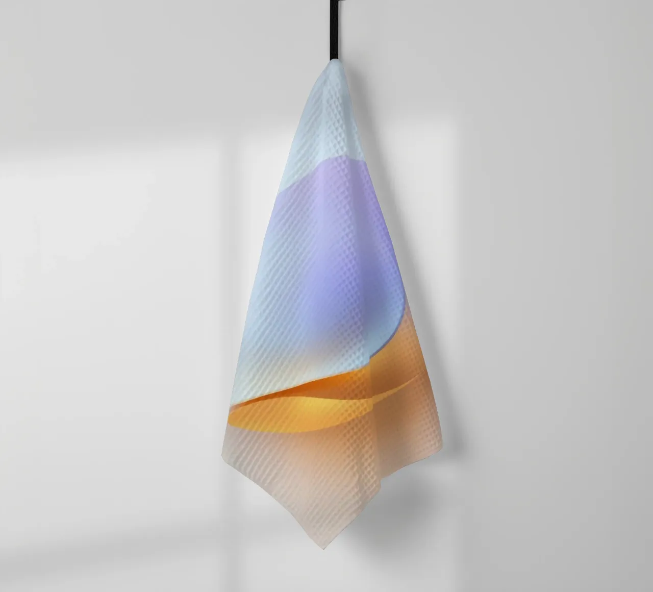 Abstract circular shape with smooth gradient colors tea towel by DesignDoodle