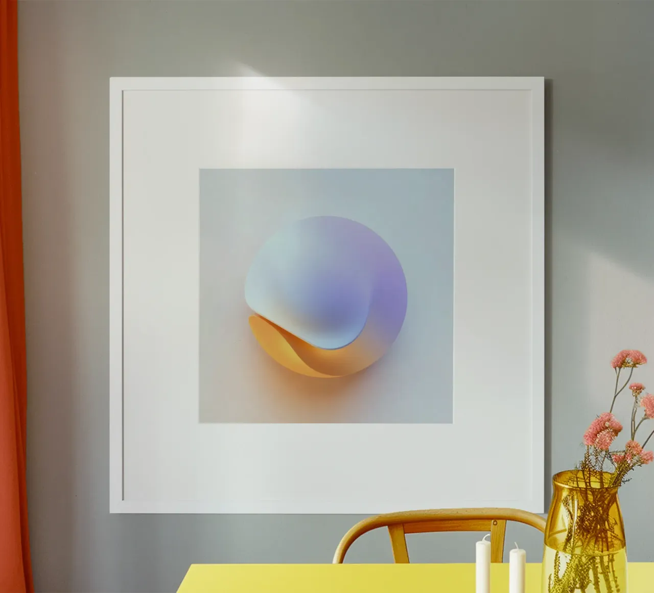 Abstract circular shape with smooth gradient colors poster by DesignDoodle