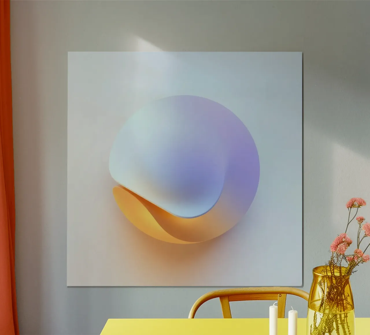 Abstract circular shape with smooth gradient colors poster by DesignDoodle